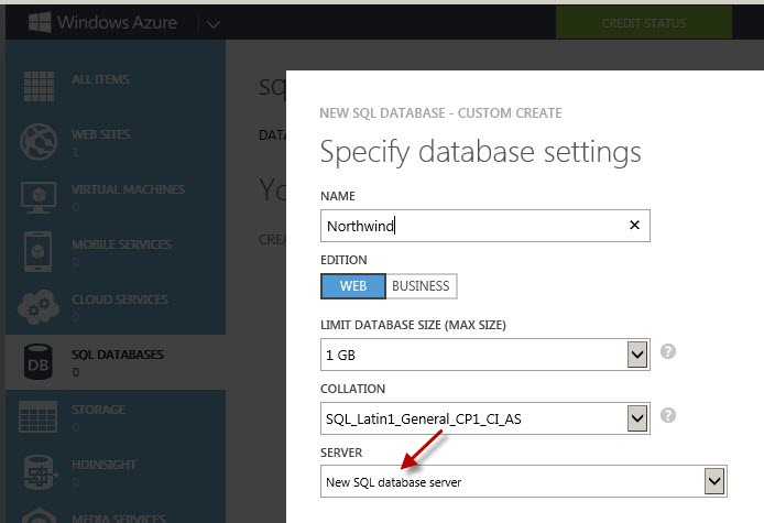 create-windows-azure-sql-database