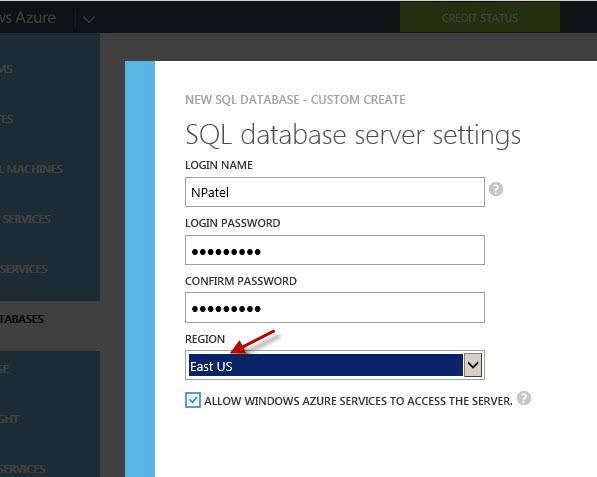 create-windows-azure-sql-database