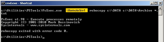 How to launch process on remote machine  (PsExec command line tool)