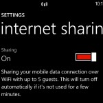 How to do Wifi tethering in windows phone (internet sharing, phone as hotspot) 