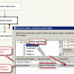 How to use SSIS Derived Column Transform